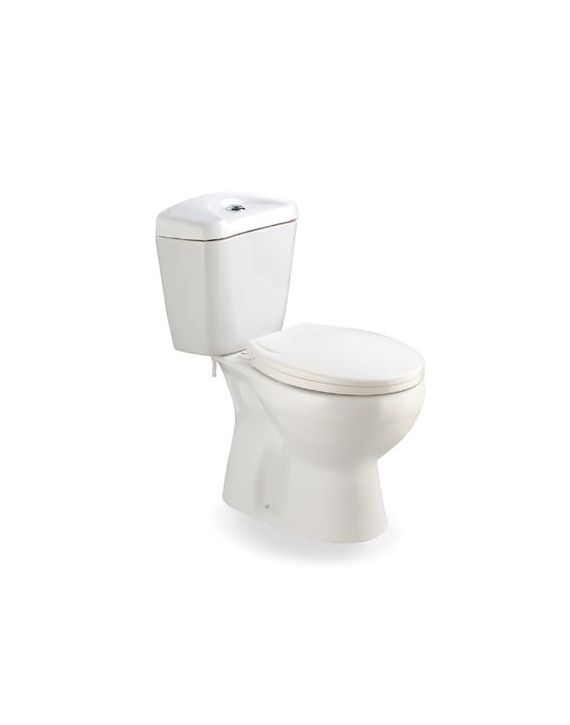 Glocera Two Piece Commode Clipper P-180MM GG/FM/57002-Ivory