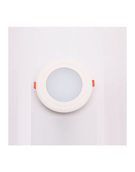 Glow Green LED Round Plastic Edge Lit Panel Downlight - GGDLPL-6-R-EPC-6000K
