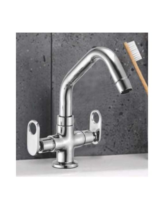 Glude Syna Chrome Finish Center Hole Basin Mixer Glude-SYNC-CHBM