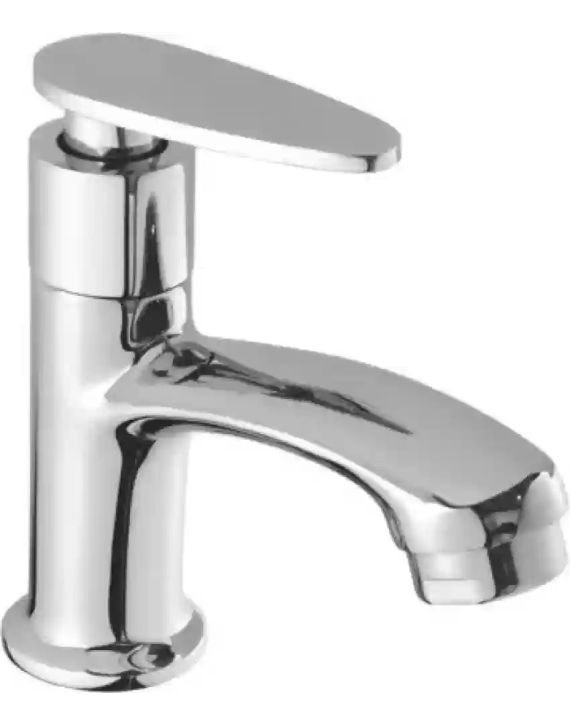 Glude Wove Chrome Finish Short Body Pillar Cock Glude-WOVE-PC