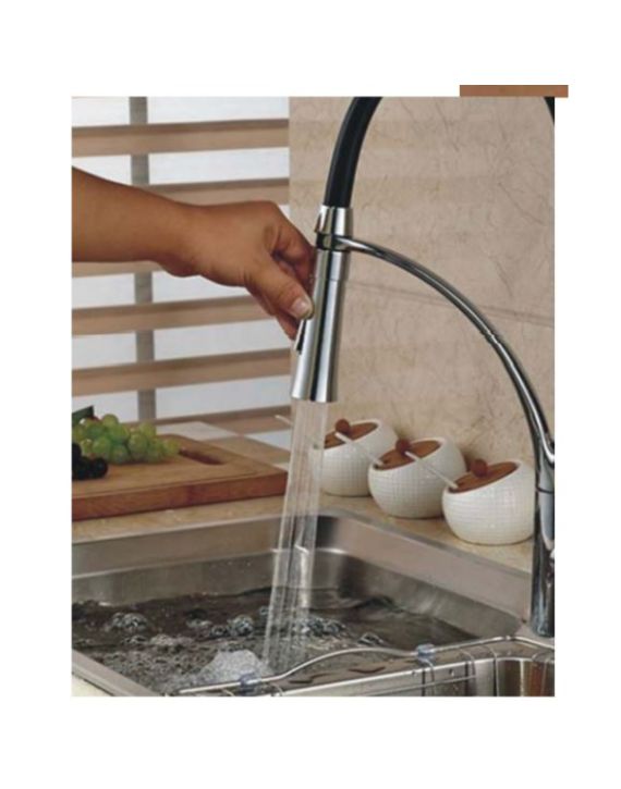 Goeka 304 Stainless Steel Finish Kicthen Pull-out Sink Mixer KM-01