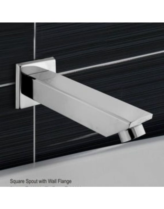 Goeka Square Spout With Wall Flange Plain WS-04