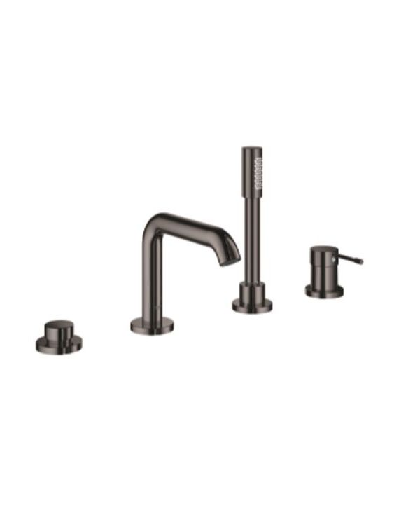 Grohe Essence Four-Hole Single-Lever Bath Combination-Hard Graphite-19578A01