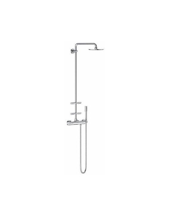 Grohe Rainshower System 210 Shower System With Thermostat And Side Showers-Chrome-27374000