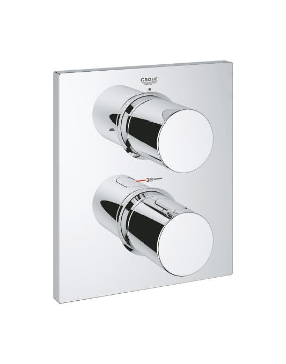 Grohe Grohtherm F Thermostatic Trim With Integrated 2-Way Diverter-Chrome-27618000