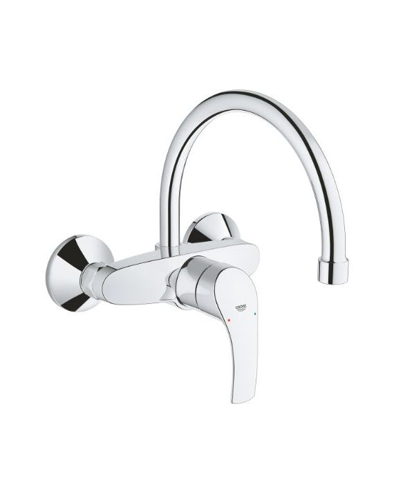 Grohe Eurosmart Single-Lever Sink Mixer 1/2Inch-Chrome-32482002