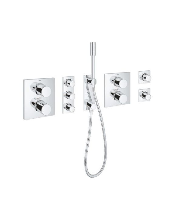 Grohe Grohtherm F Thermostat Complete Kit For F40Inch Preconfigured-Chrome-34634001