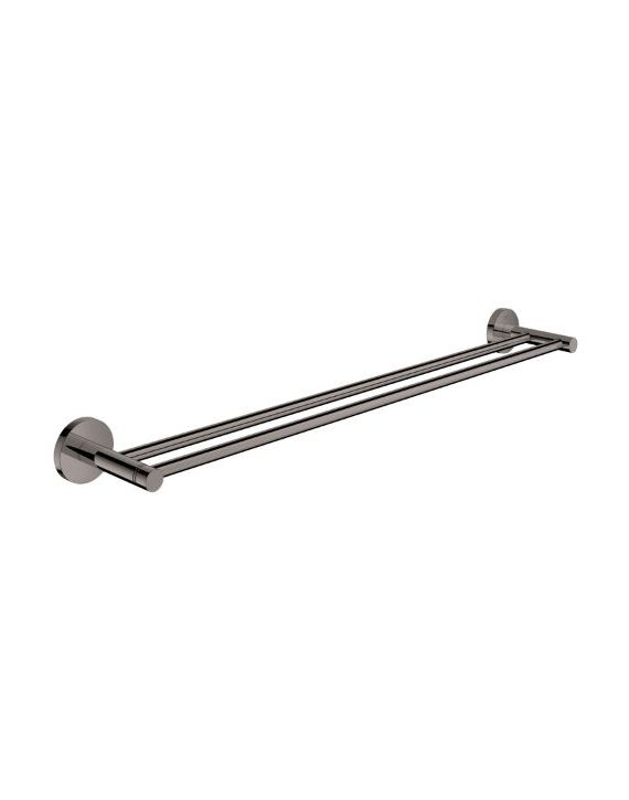 Grohe Essentials Double Towel Rail-Black-40802A01