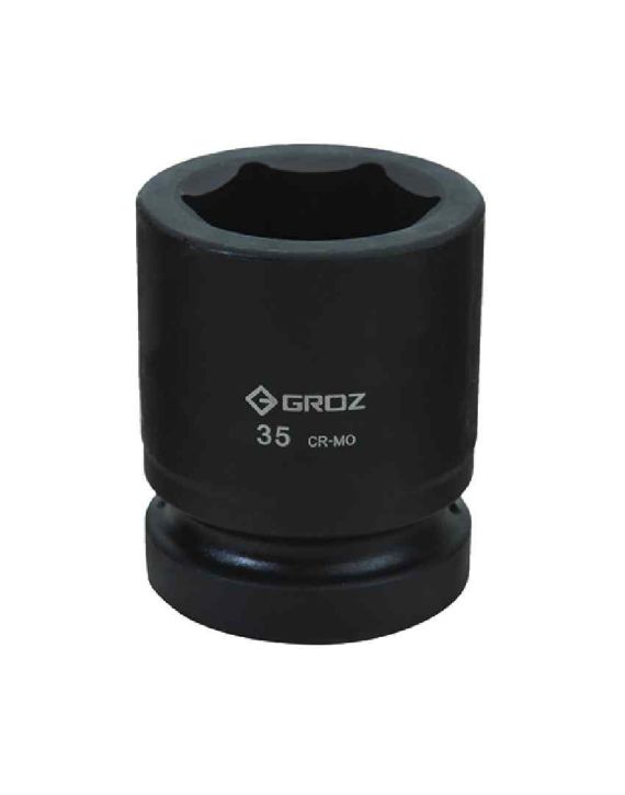 Groz 1Inch Drive Hex Impact Socket-19mm-Length 58mm-ISKT/H/0-1/19-39970