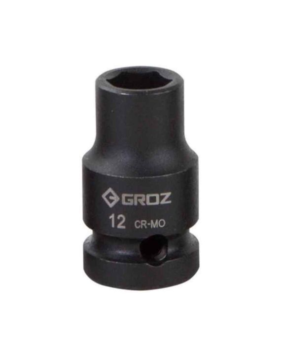 Groz 1/2Inch Drive Deep Hex Impact Socket-23mm-Length 78mm-ISKT/H/1-2/23D-39886