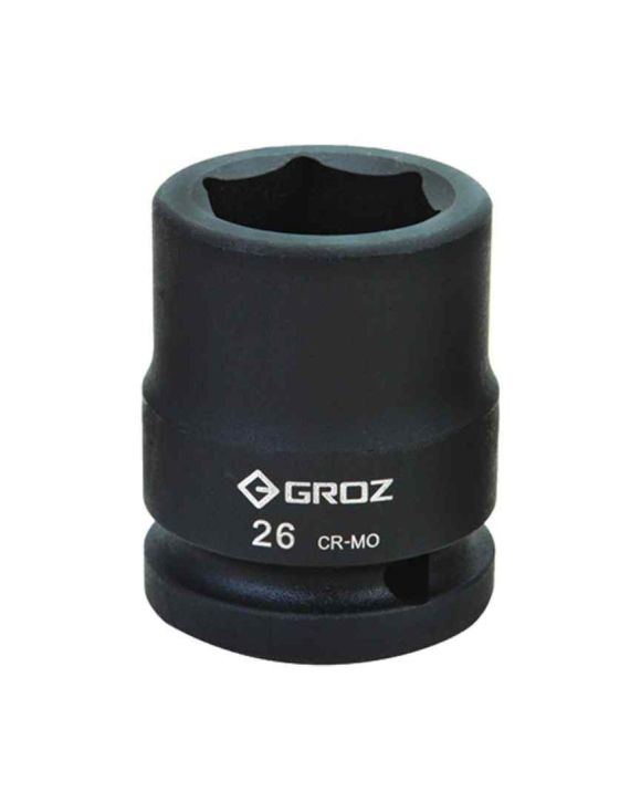 Groz 3/4Inch Drive Deep Hex Impact Socket-27mm-Length 90mm-ISKT/H/3-4/27D-39901