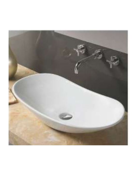 Hagar Crystal 630x365x145mm White Table Top Wash BasinHagar-HA003503