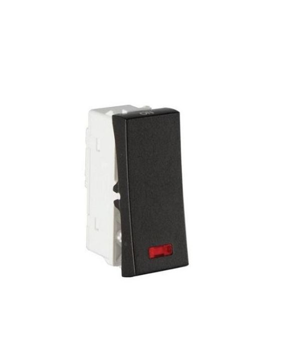 Havells Coral Ebony Grey 16A 1 Way Switch with Indicator