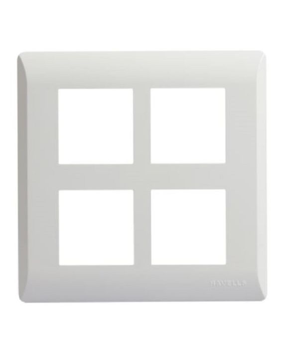 Havells Coral White 8M Combined Cover Plate