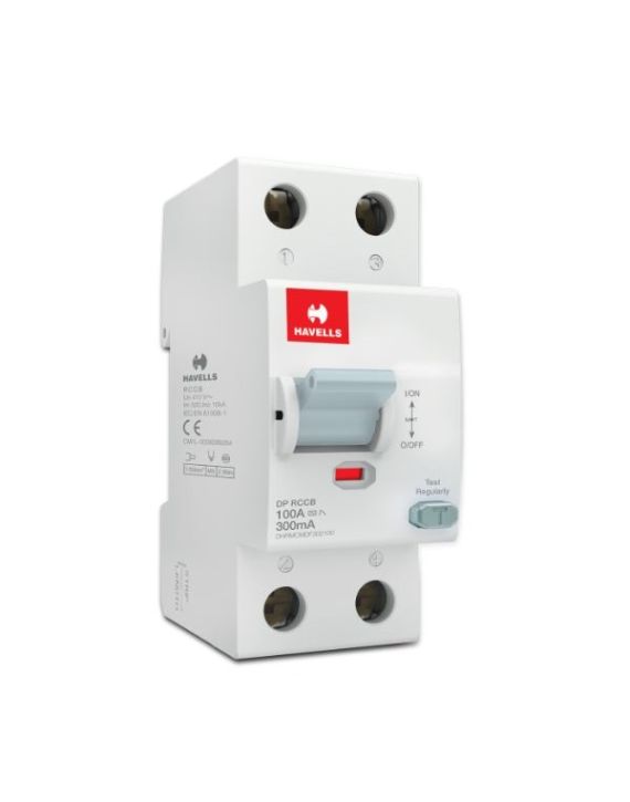Havells 100A 30mA Higher Rating Double Pole AC Type RCCB