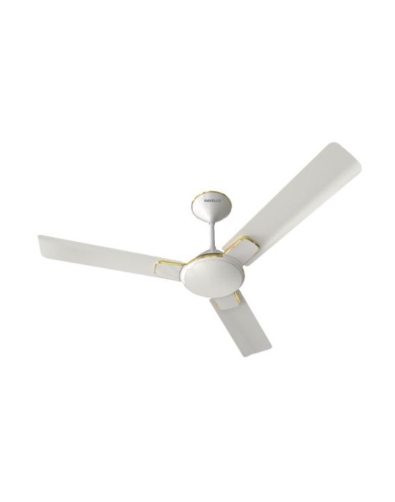 Havells Enticer 1200mm Decorative Ceiling Fan 74W 390RPM Pearl White Gold-FHCENSTPWG48