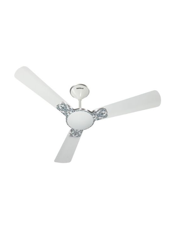 Havells Enticer Art Collector Edition 1200mm Decorative Ceiling Fan 74W 390RPM White Blue-FHCEASTWHT48