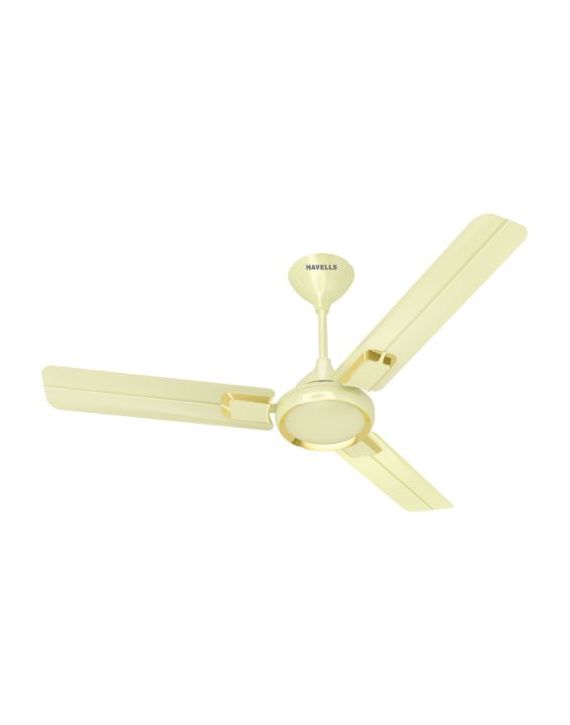 Havells Glaze 1200mm Decorative Ceiling Fan 74W 390RPM Pearl Ivory Gold-FHCCMSTPGD48