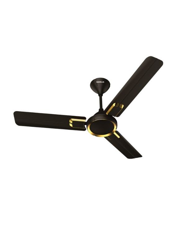 Havells Glaze 1200mm Decorative Ceiling Fan 74W 390RPM Smoked Brown Copper-FHCCMSTSMB48