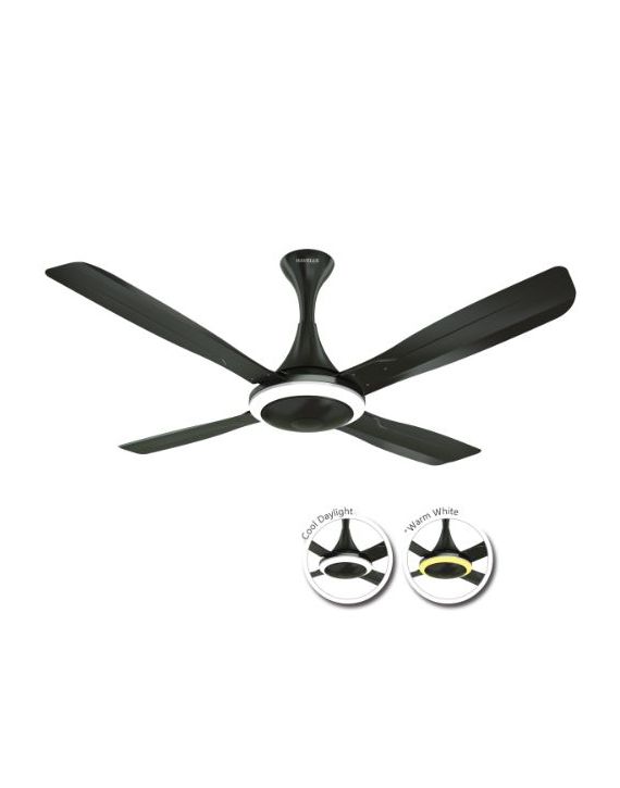 Havells Urbane 1320mm Premium Underlight Ceiling Fan 60W 200RPM Black Nickel-FHCURSTBLN52