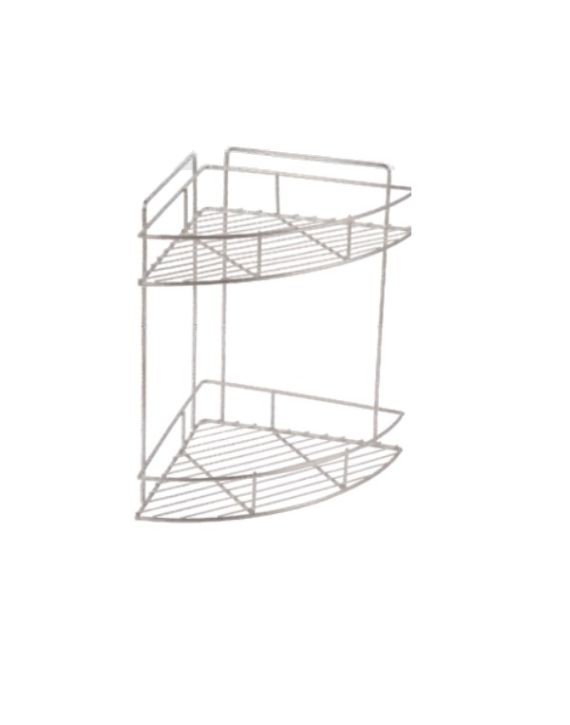 Hilife Stainless Steel Corner Rack-Double-CRD-12x12x15-Inch-SS-304G