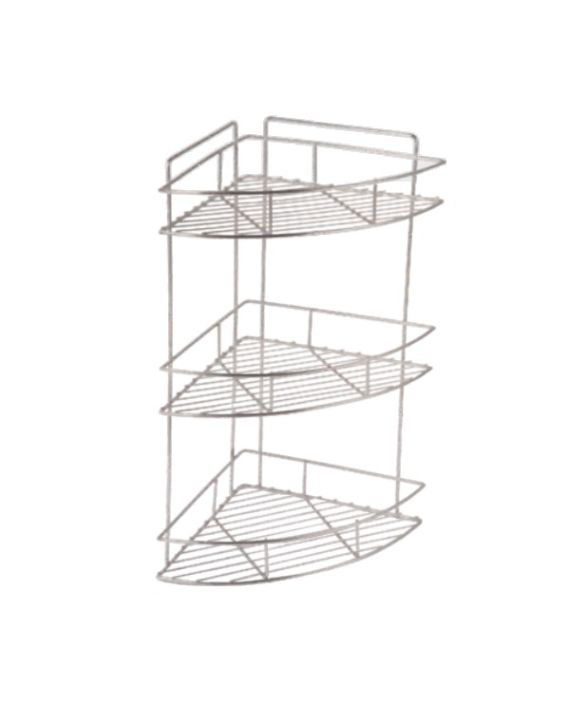 Hilife Stainless Steel Corner Rack-Triple-CRT-12x12x20-Inch-SS-304G