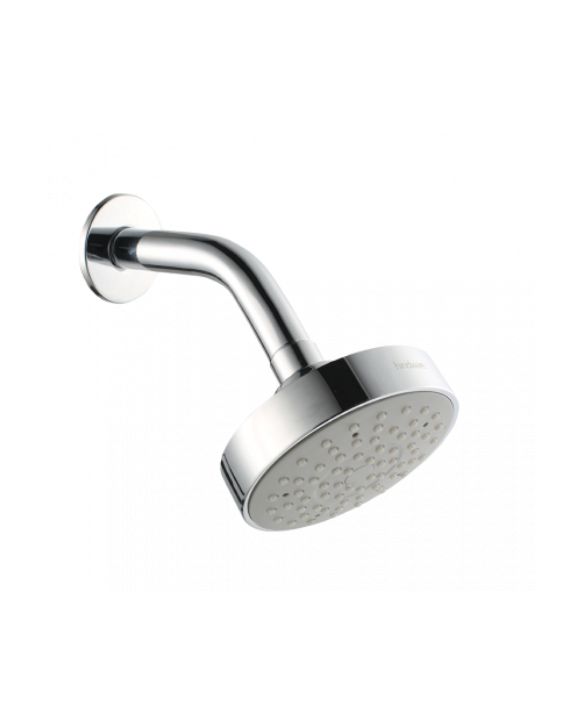 Hindware OverHead Rain Flow Shower With 15cm Shower Arm & Flange-F160119-Chrome
