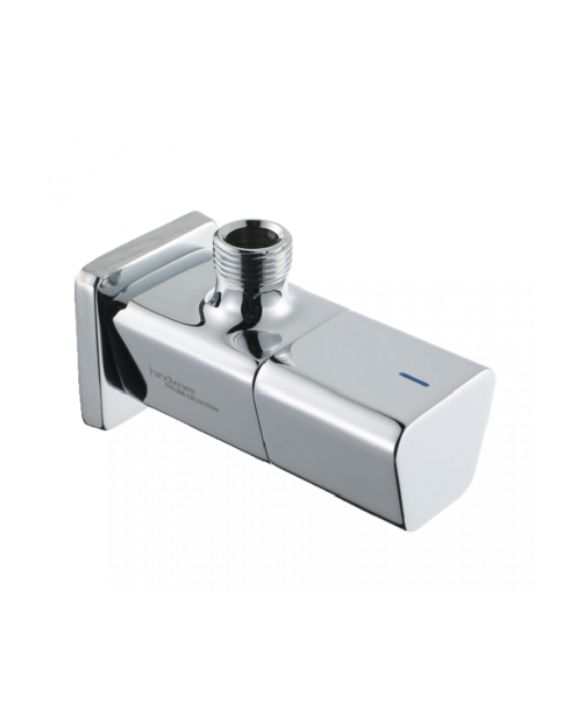 Hindware Starc Light Angular Stop Cock With Wall Flange-F530043-Chrome