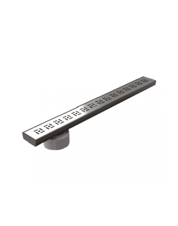 Hindware Maze Shower Drain-Polish Surface-Side Outlet-F860019-Chrome