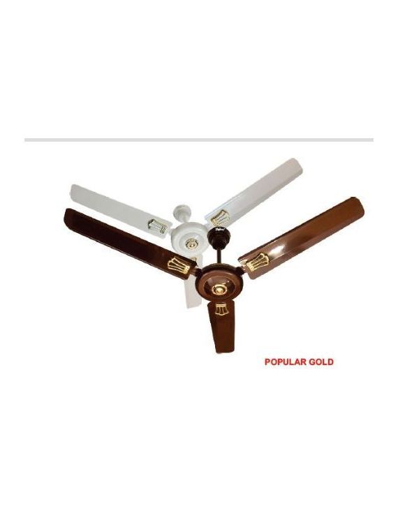 Hylex Popular Gold Ceiling Fan 1200mm-White-POPU-GLD-WH