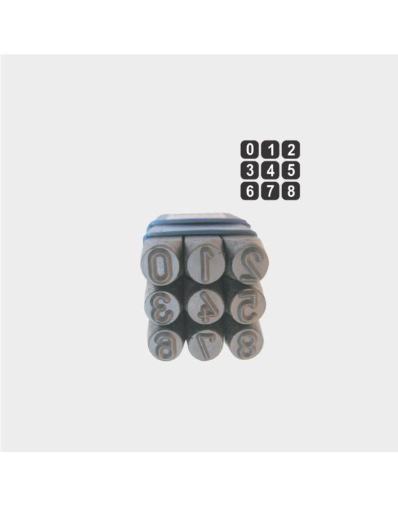 Inder 3/16Inch 9 Pcs Figure Punch Set P-318E