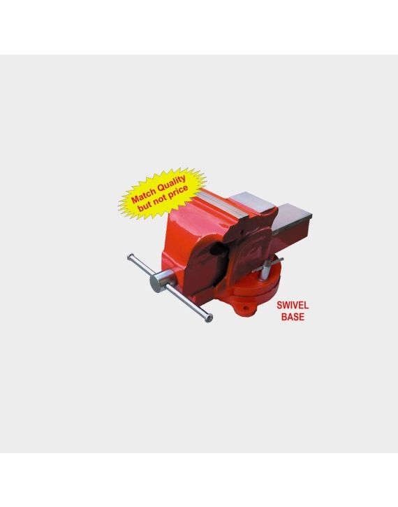 Inder 3No.x100mm Bench Vice - Swivel Base (Heavy Duty Single Rib) P-337D