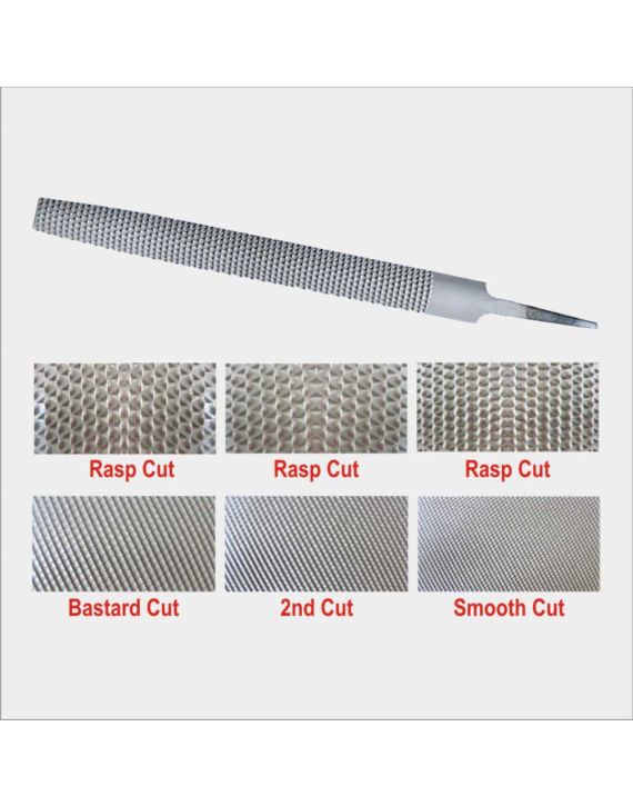 Inder 150mm Smooth Cut Half Round Wood Rasp File P-928A