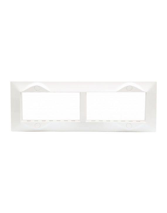 Indoasian Glint Modular Cover Plates-6 M-White 800066