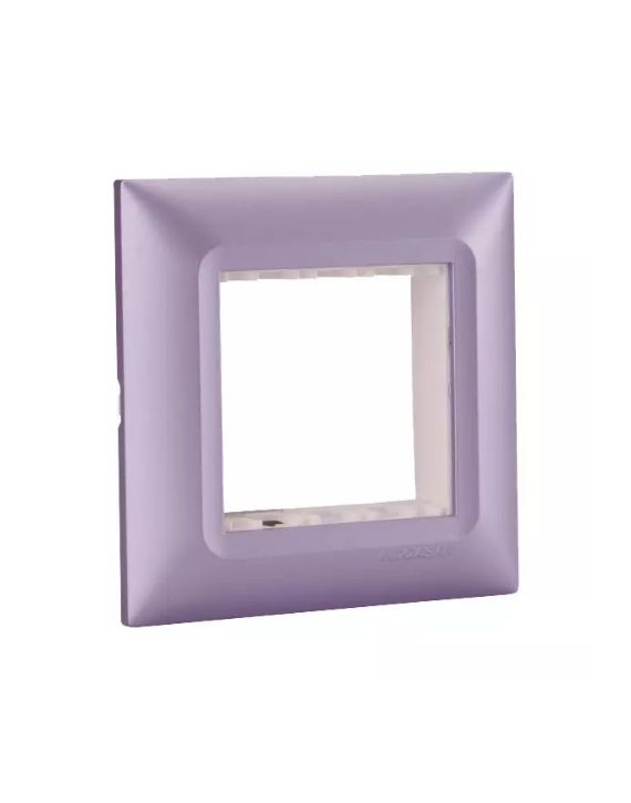 Indoasian Elvira Ash Purple Modular Cover Plate with Support Frame 6M INDOASIAN-800235