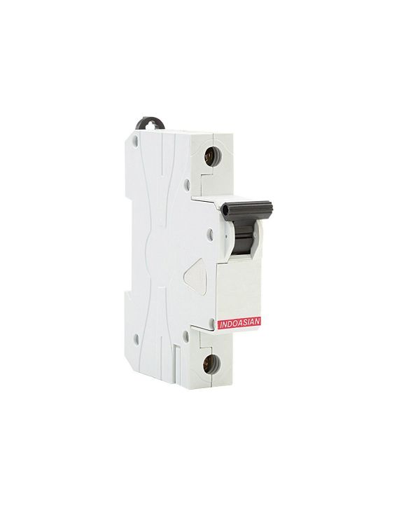 Indoasian Optipro 50A MCB B-Curve White Single Pole Neutral Circuit Breakers with Fuses -811036