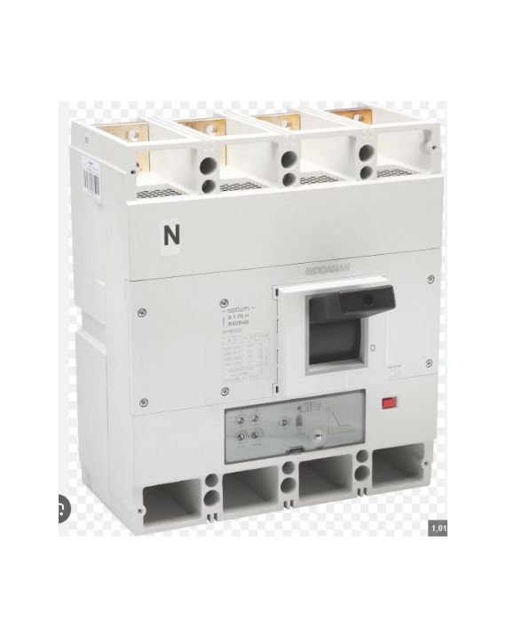 Indoasian Optium 100A 4P 36KA TM 2.0 Adj F3 White MCCB Circuit Breakers with Fuses 830332
