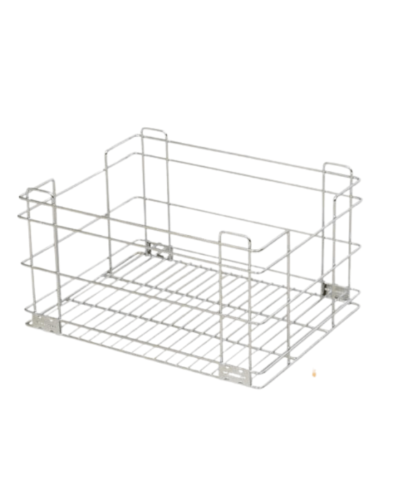 Iris Colors 15x18x10Inch Stainless Steel Grain Trolley Basket