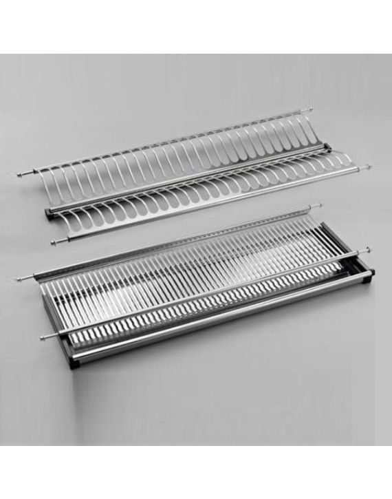 Iris Colors 34x10Inch Stainless Steel Glass and Plate Tray (Sheet)