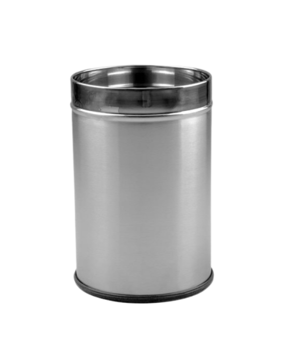 Iris Colors Large Stainless Steel Large Plain Bin (10 Liters Capacity)