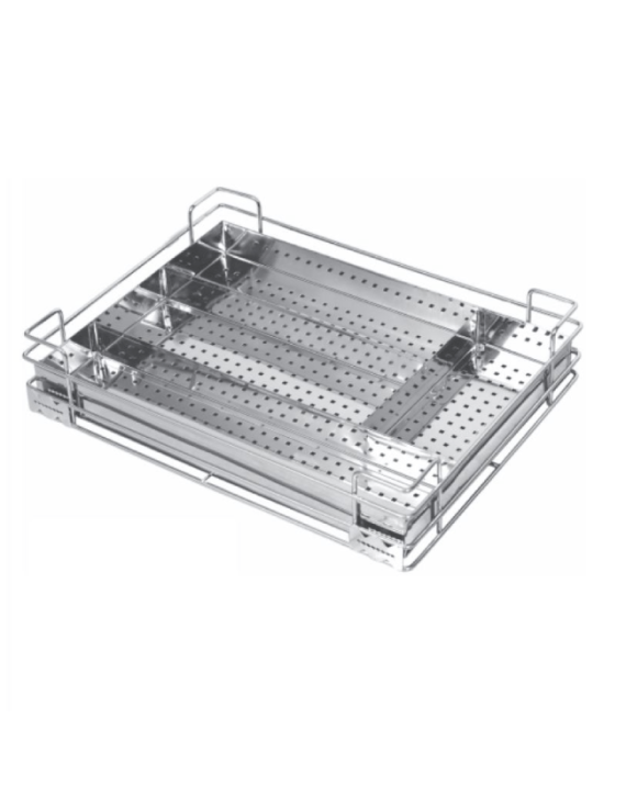 Iris Colors 15x18x4Inch Stainless Steel Perforated Cutlery