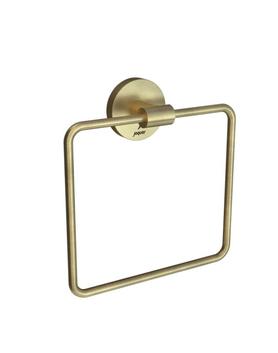 Jaquar Continental Towel Ring Square with Round Flange Antique Bronze Finish - ACN-ABR-1121N