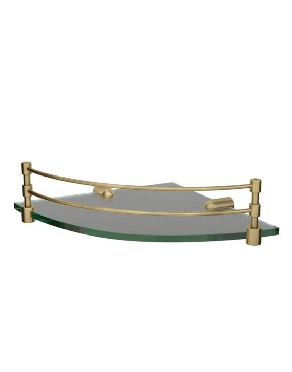 Jaquar Continental Corner Glass Shelf Antique Bronze Finish - ACN-ABR-1173