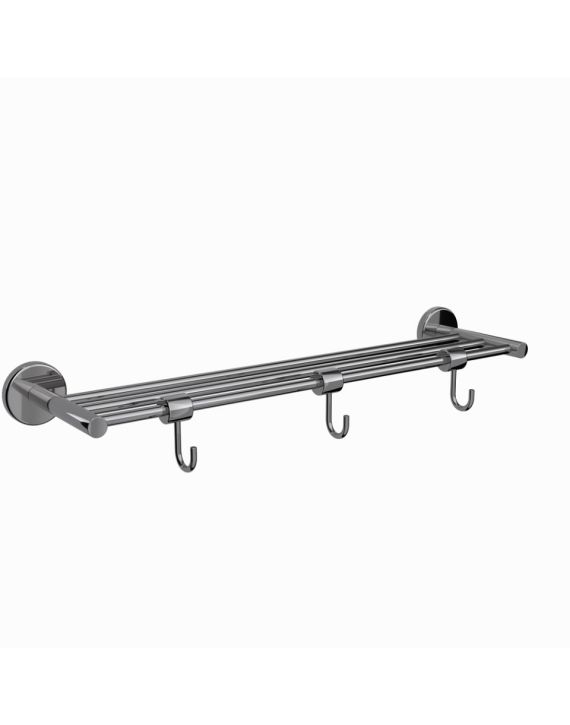 Jaquar Continental Towel Rack Black Chrome Finish - ACN-BCH-1181FHS
