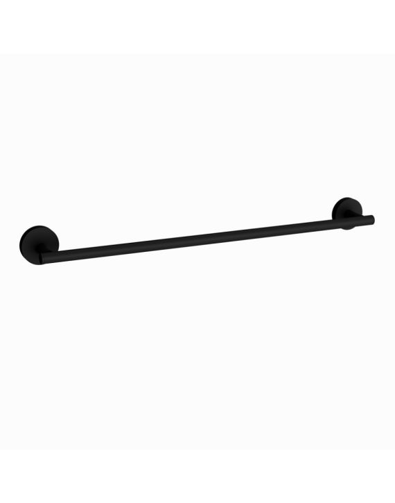 Jaquar Continental Single Towel Rail 600mm Long Black Matt Finish - ACN-BLM-1111SM