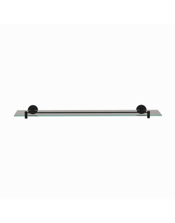 Jaquar Continental Glass Shelf 600mm Long Black Matt Finish - ACN-BLM-1171N