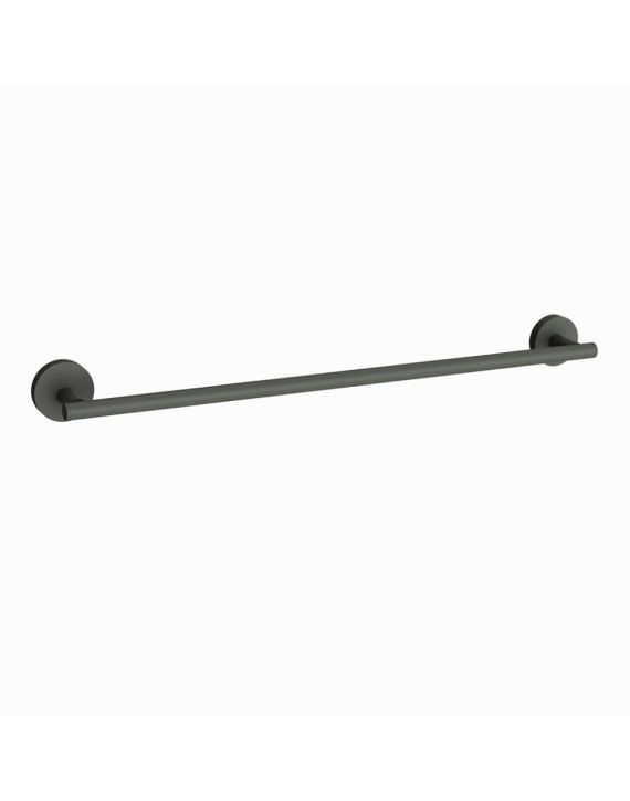 Jaquar Continental Single Towel Rail 450mm Long Graphite Finish - ACN-GRF-1111BNM