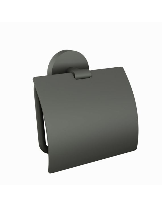 Jaquar Continental Toilet Roll Holder with Flap Graphite Finish - ACN-GRF-1153S
