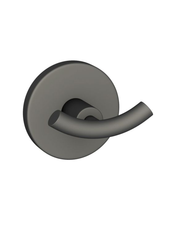 Jaquar Continental Double Coat Hook Graphite Finish - ACN-GRF-1161N