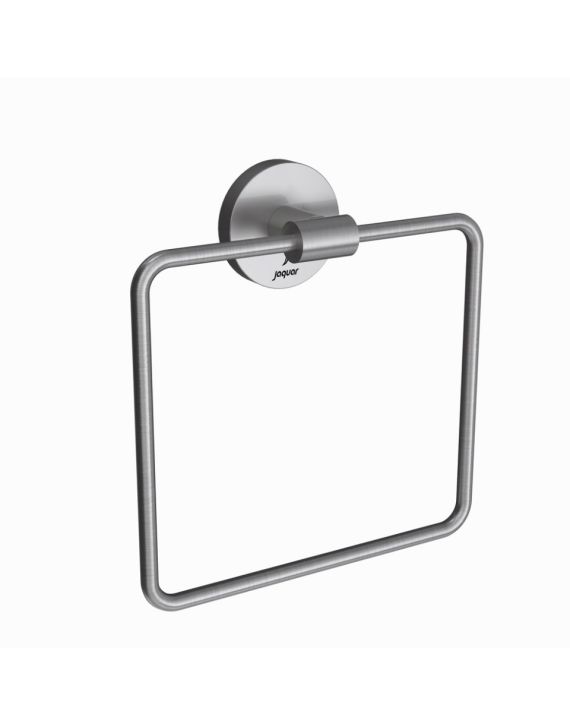 Jaquar Continental Towel Ring Square with Round Flange Stainless Steel Finish - ACN-SSF-1121N